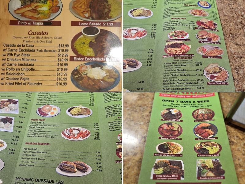 Sunrise Restaurant & Deli Menu