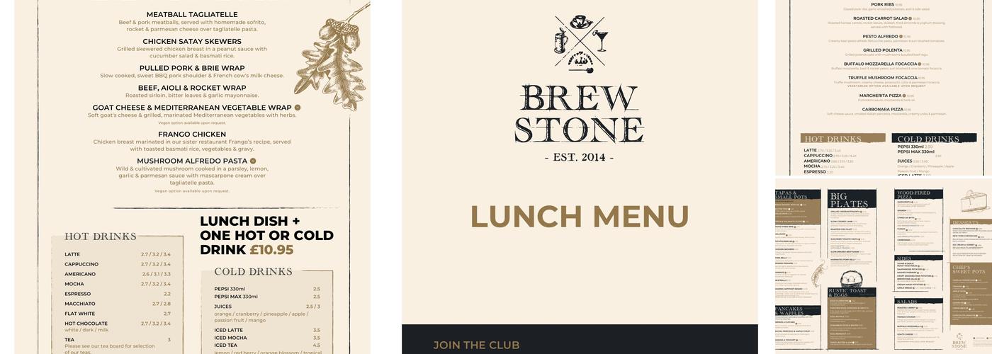 BrewStone Menu