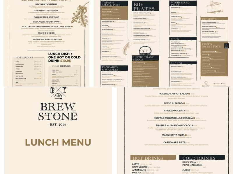 BrewStone Menu