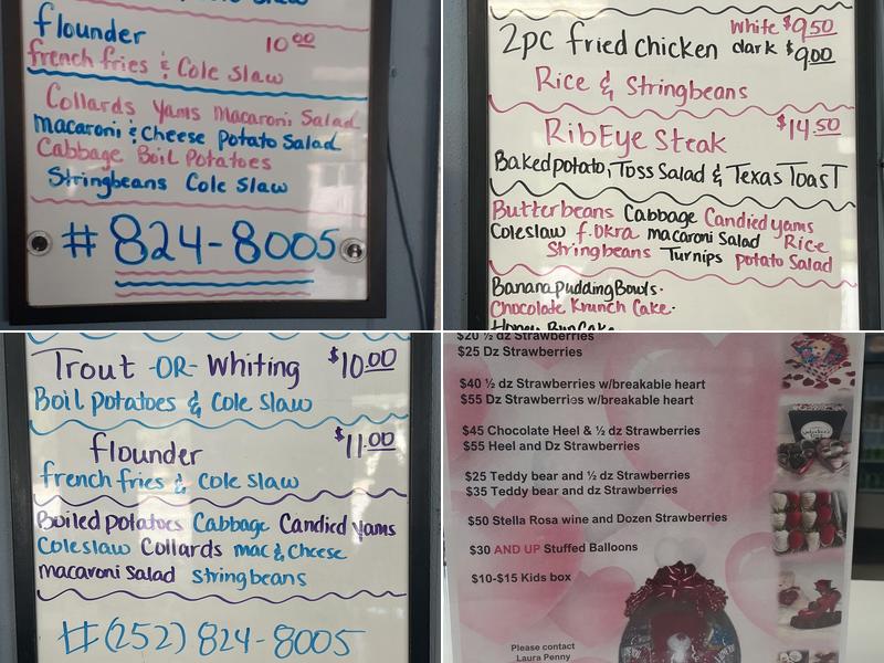 Everlean's Cafe Menu