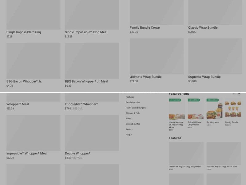 Burger King Menu