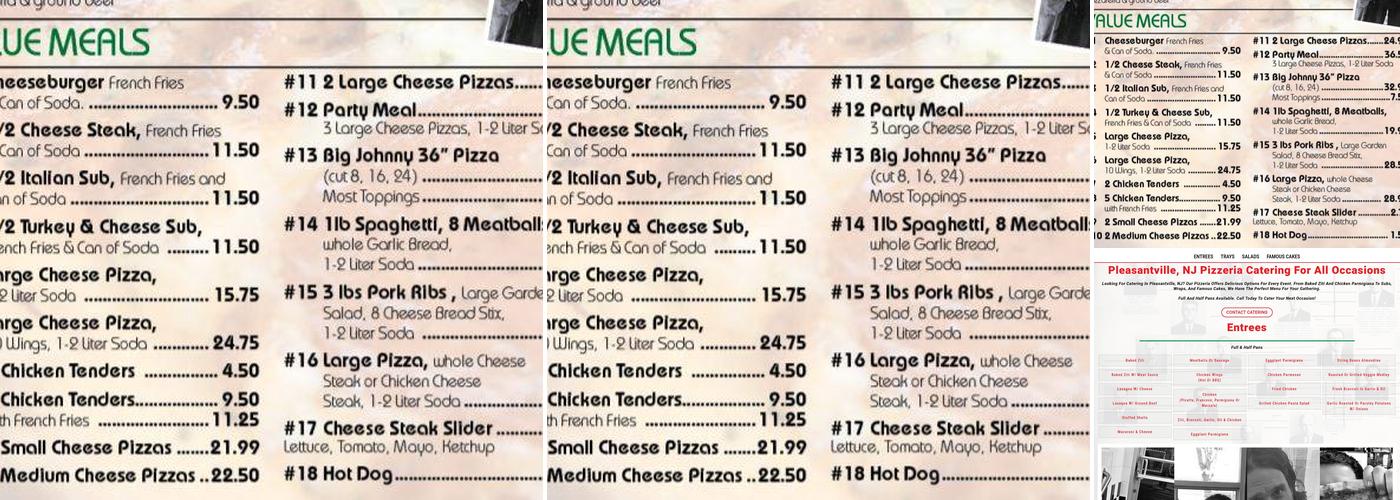 Johnny D's Pizzeria & Restaurant Menu