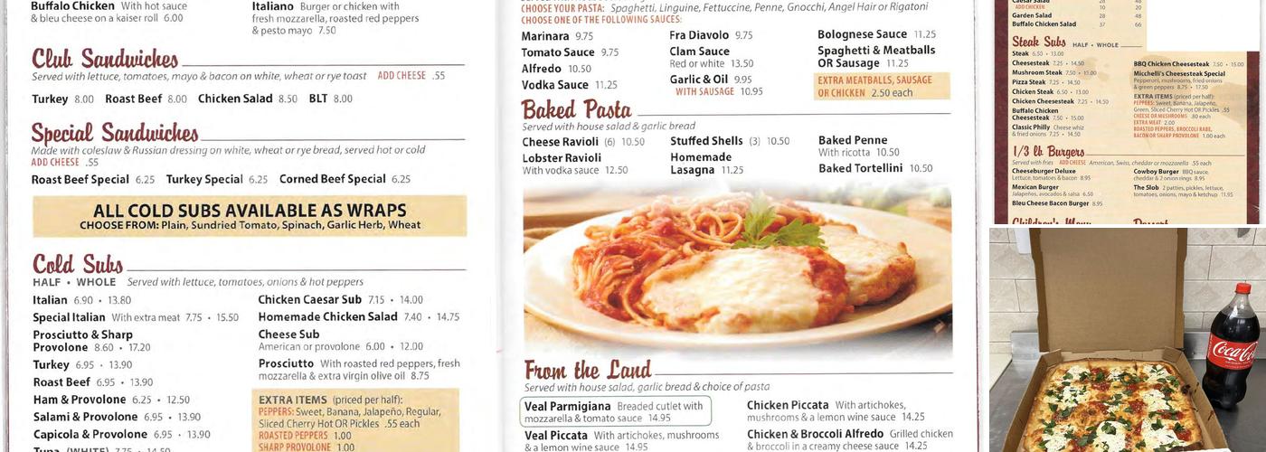 Micchelli's Pizza Menu