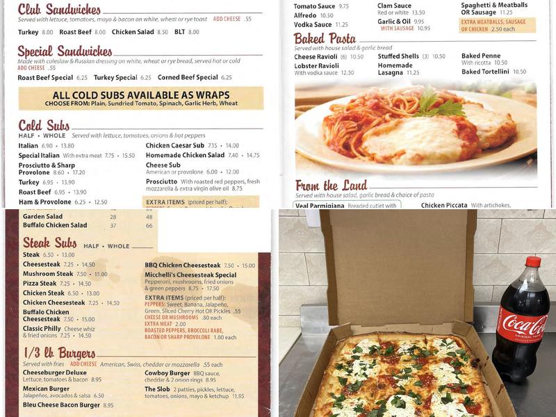 Micchelli's Pizza Menu