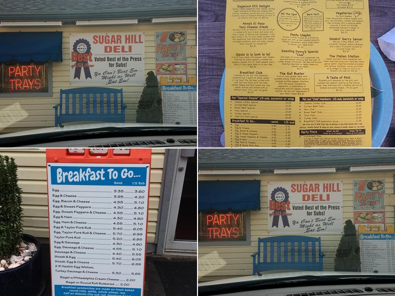 Sugar Hill Sub & Deli Menu