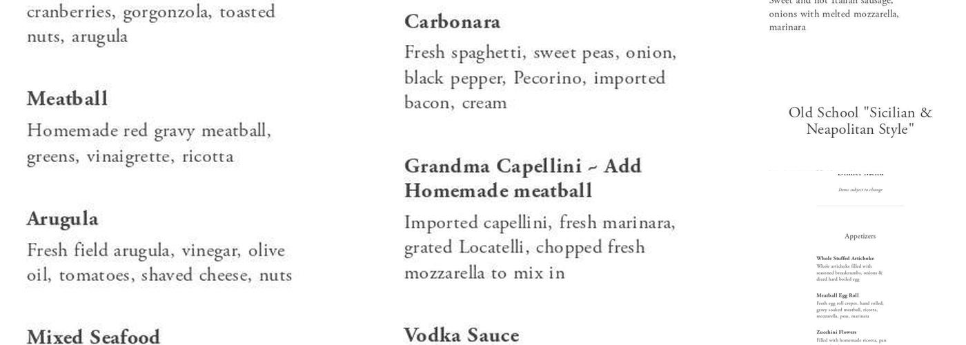 Cafe 2825 Menu