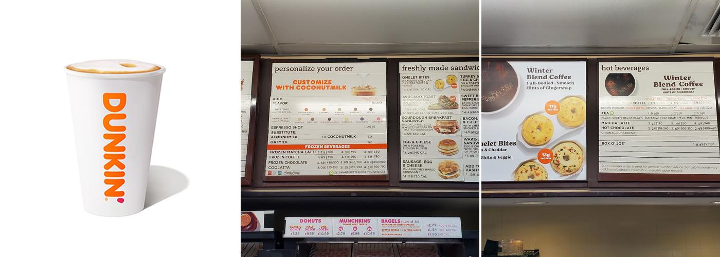 Dunkin' Menu