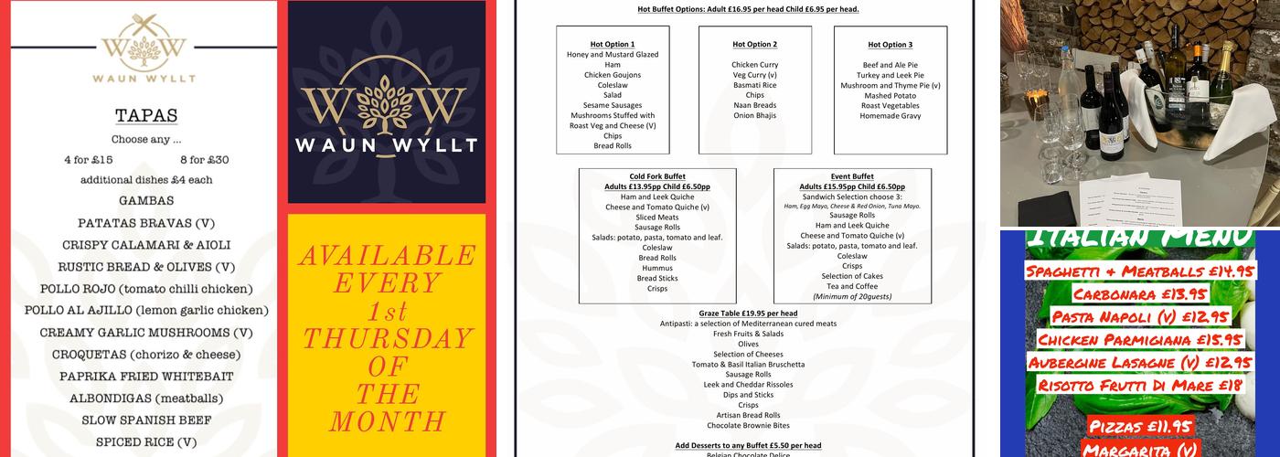The Waun Wyllt Inn Menu