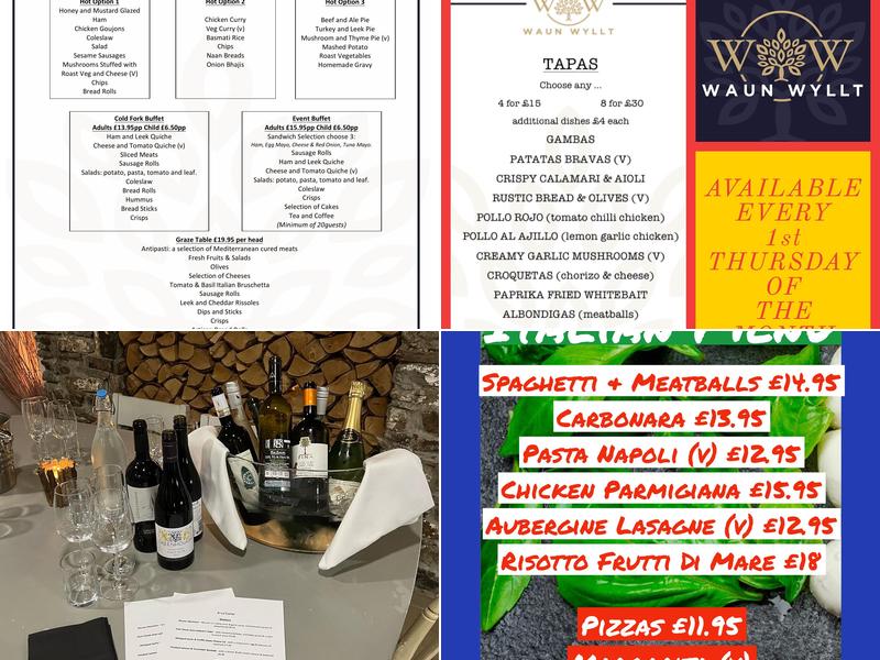 The Waun Wyllt Inn Menu