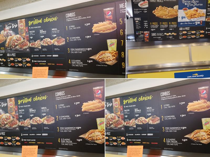 Long John Silver's Menu