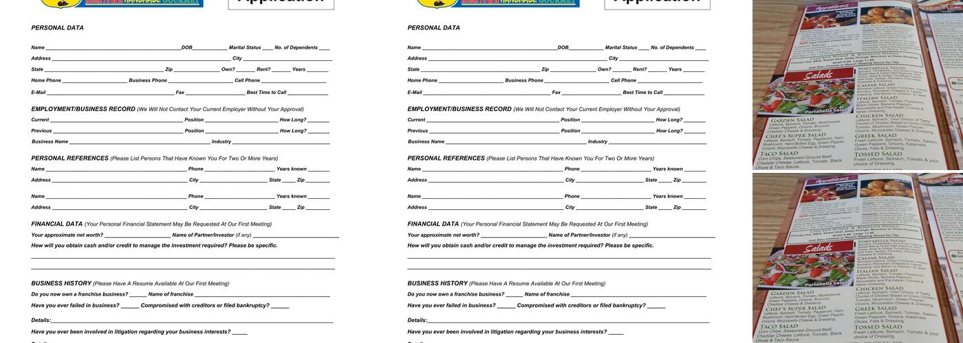 BC Pizza Belding Menu