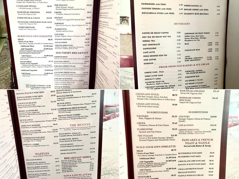Northfield Diner Menu