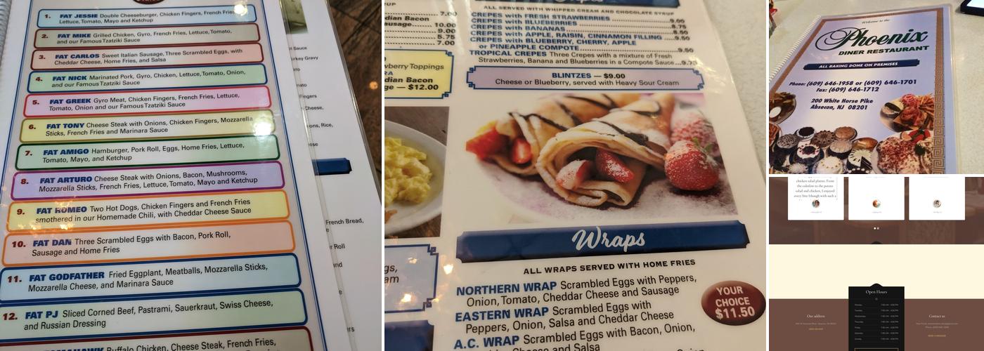 Phoenix Diner Menu