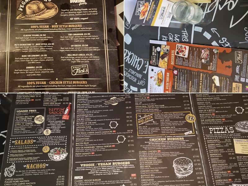 Monterey Jack's Menu