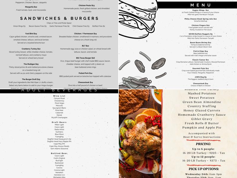 Seven Tap-Tavern Menu