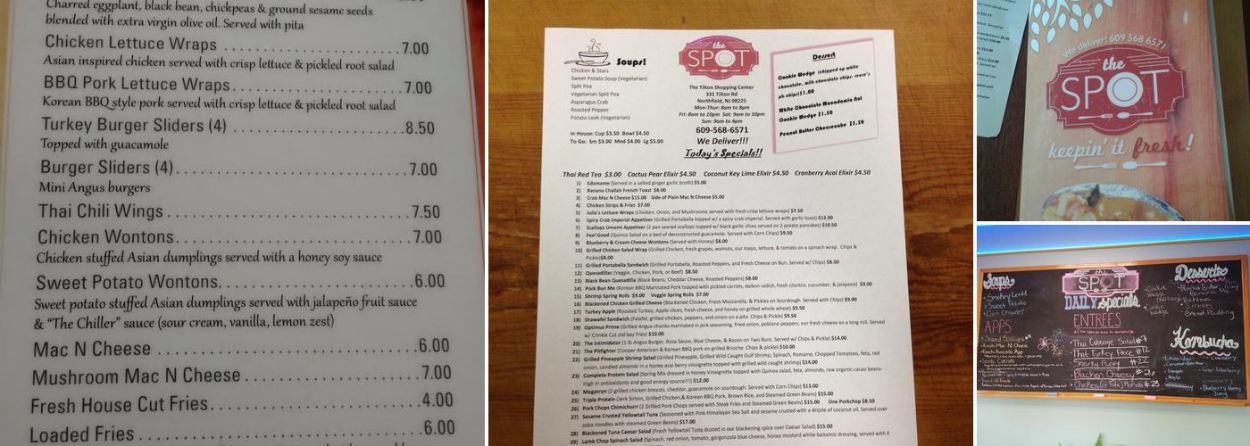 The Spot Menu