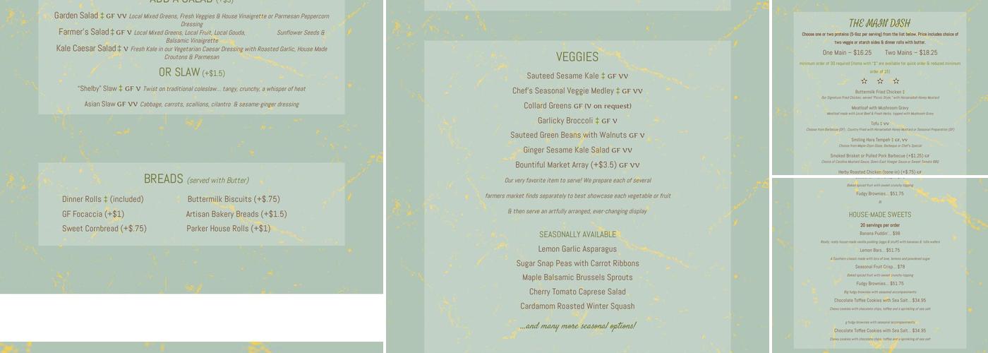 HomeGrown Menu