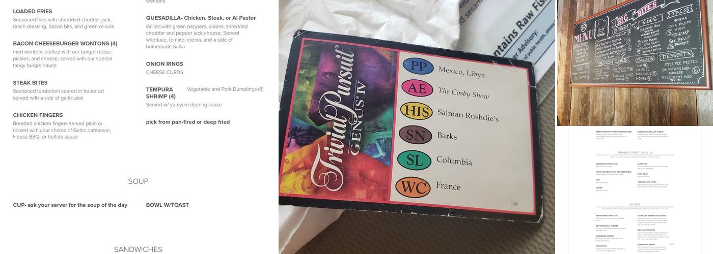 Prescott Roadhouse Menu