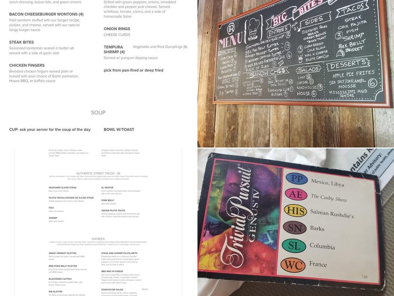 Prescott Roadhouse Menu