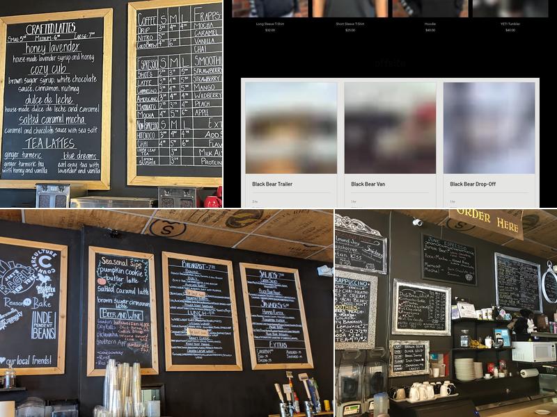 Black Bear Coffee Co Menu