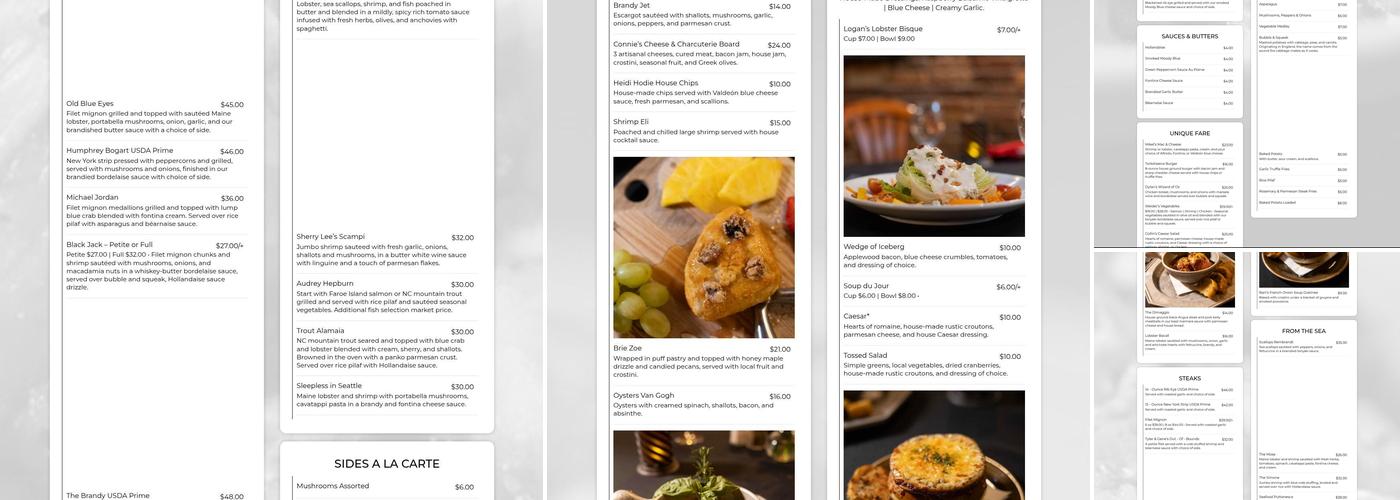 Brandy's on Main Menu