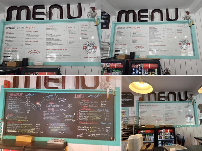 HenDough Chicken & Donuts Menu