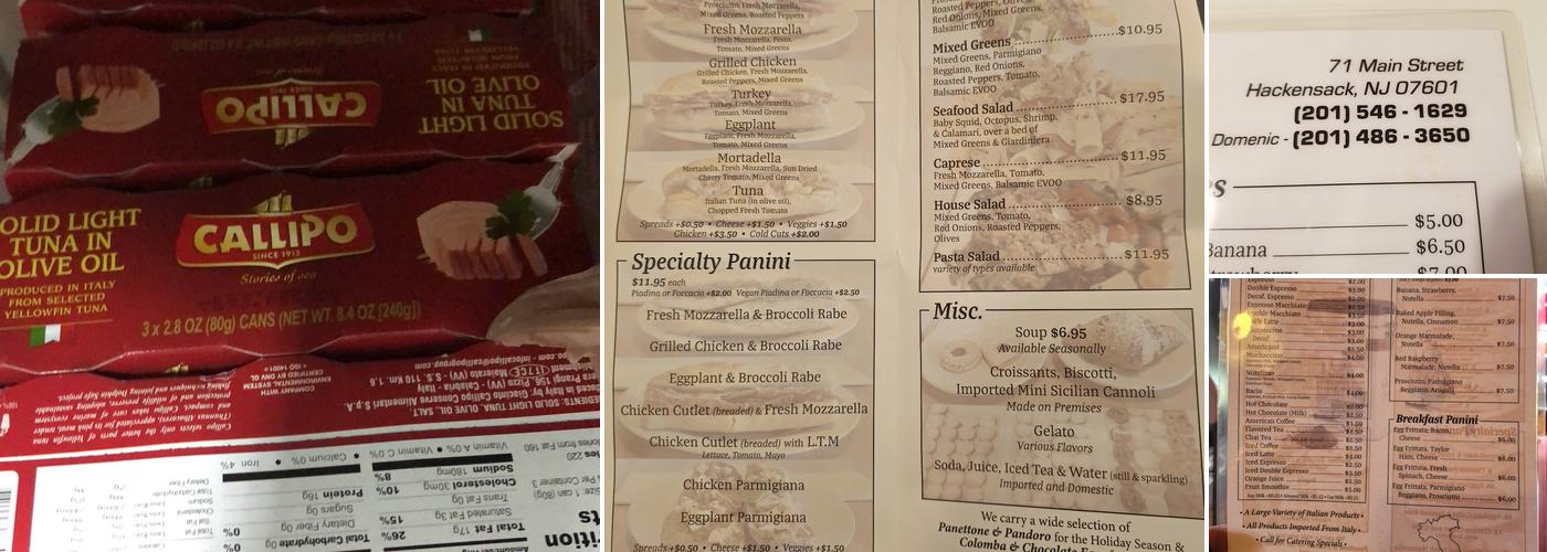 Coffee Break Menu