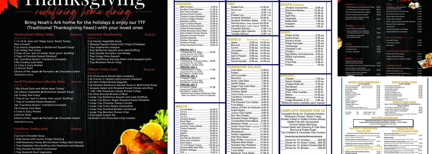 Shelly's Menu