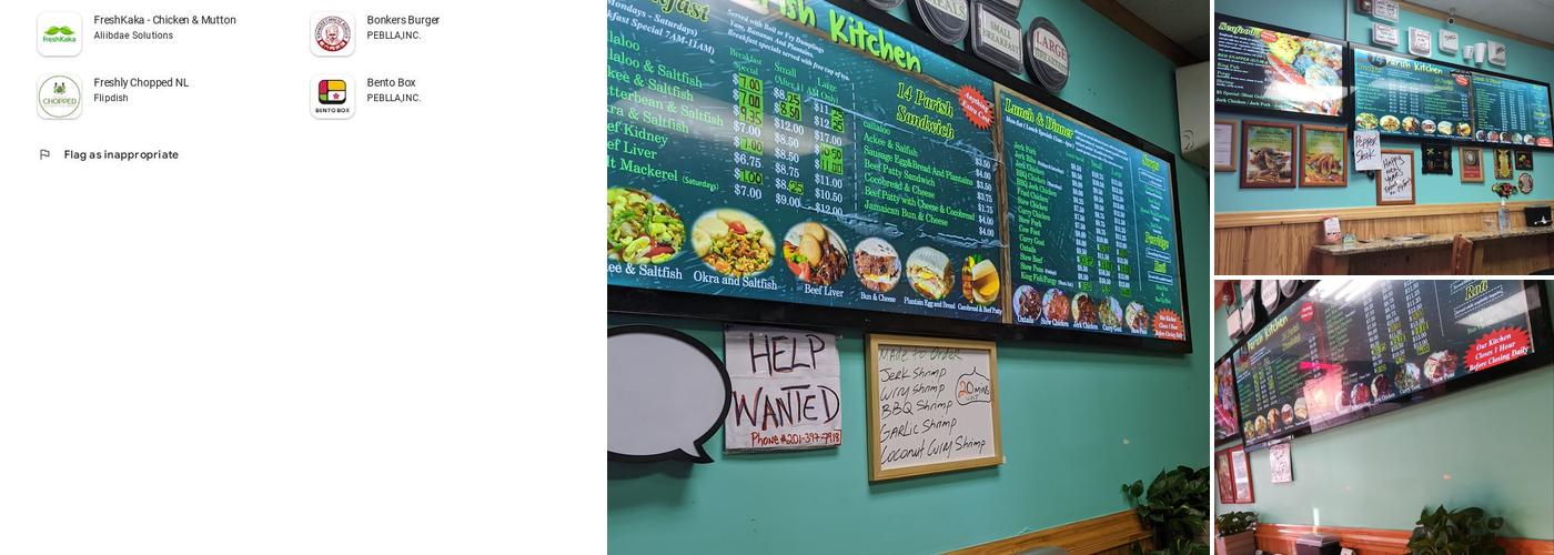 14 Parish Kitchen Menu