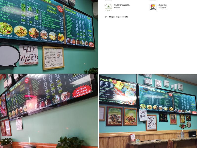 14 Parish Kitchen Menu