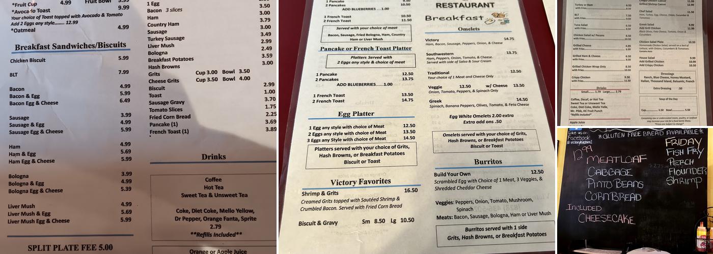 Victory Kitchen Menu