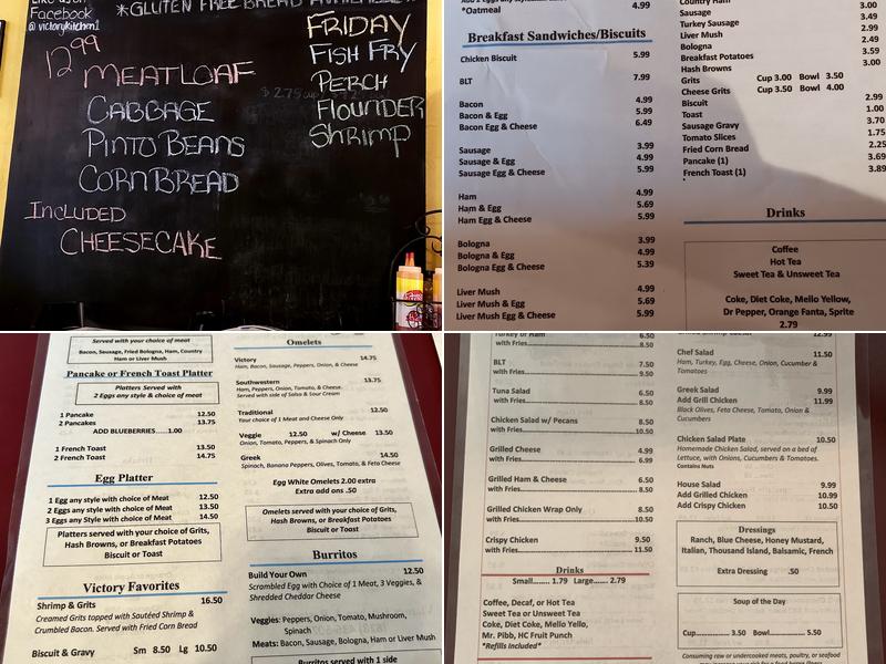 Victory Kitchen Menu