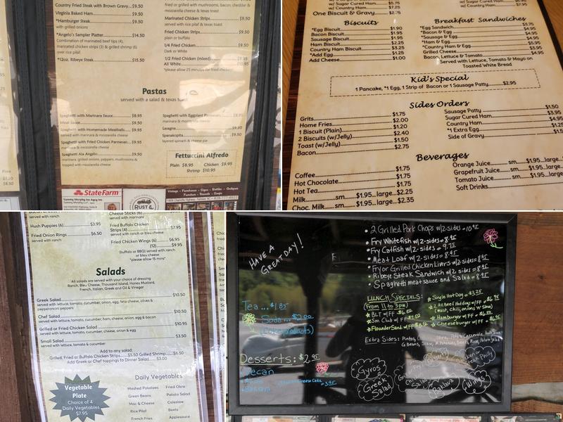 Angelo's Family Restaurant Menu