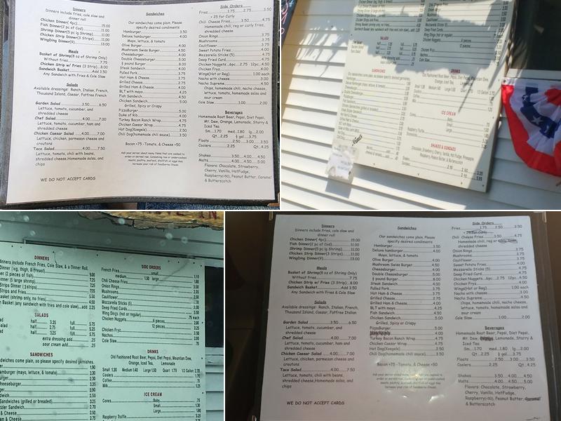 Mishler's Drive In Menu