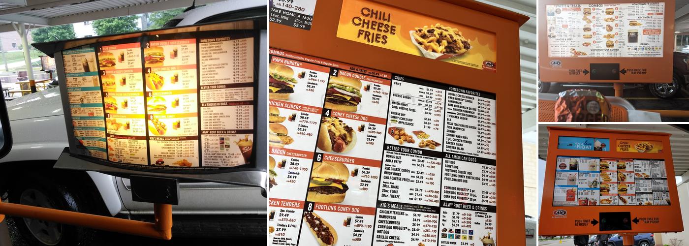 A & W Menu