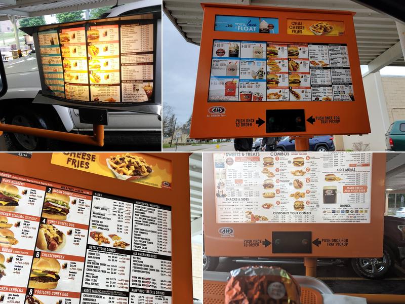 A & W Menu