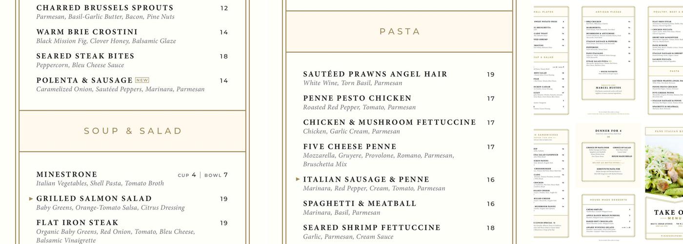 Piazza Del Pane Menu