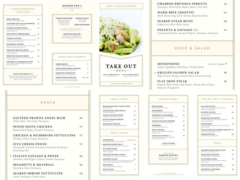 Piazza Del Pane Menu