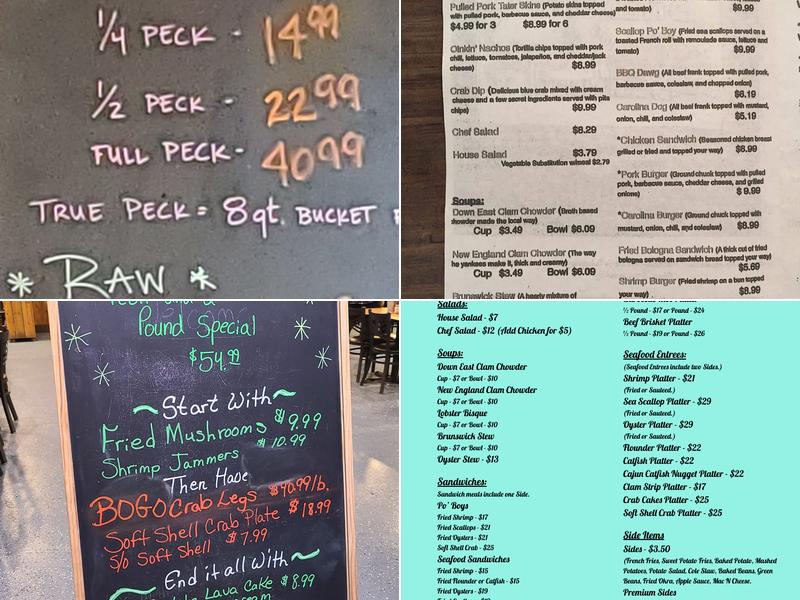 Jordan's Smokehouse & Seafood Menu