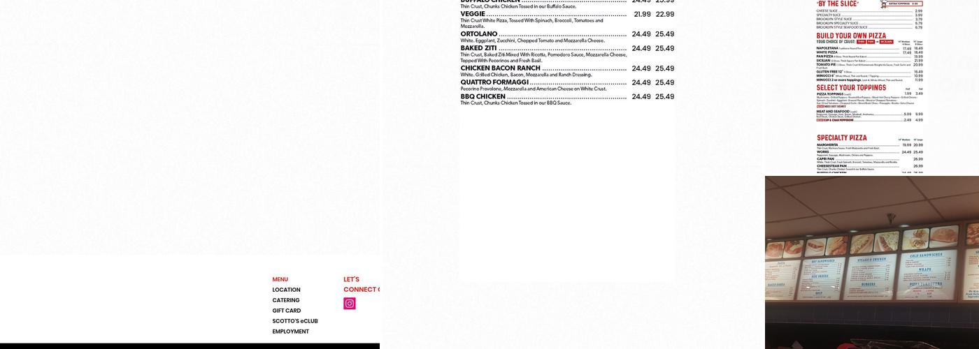 Scotto Pizza Marlton Menu