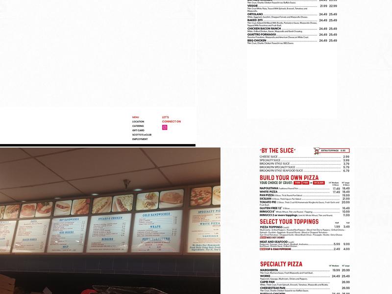 Scotto Pizza Marlton Menu