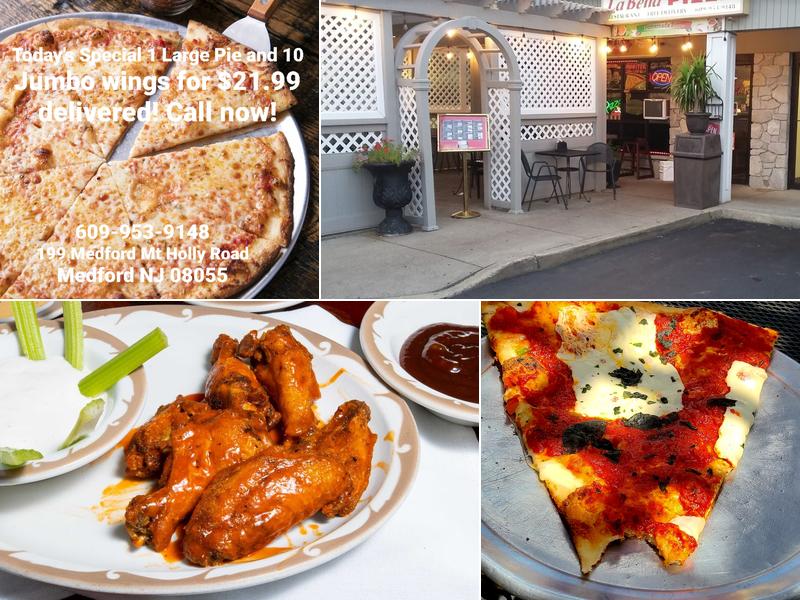 La Bella Pizza 199 Medford Mt Holly Rd, Medford
