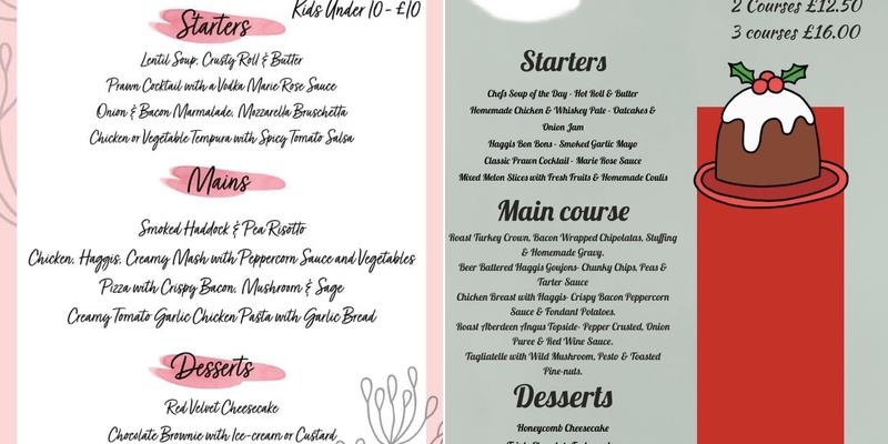 Bistecca Menu