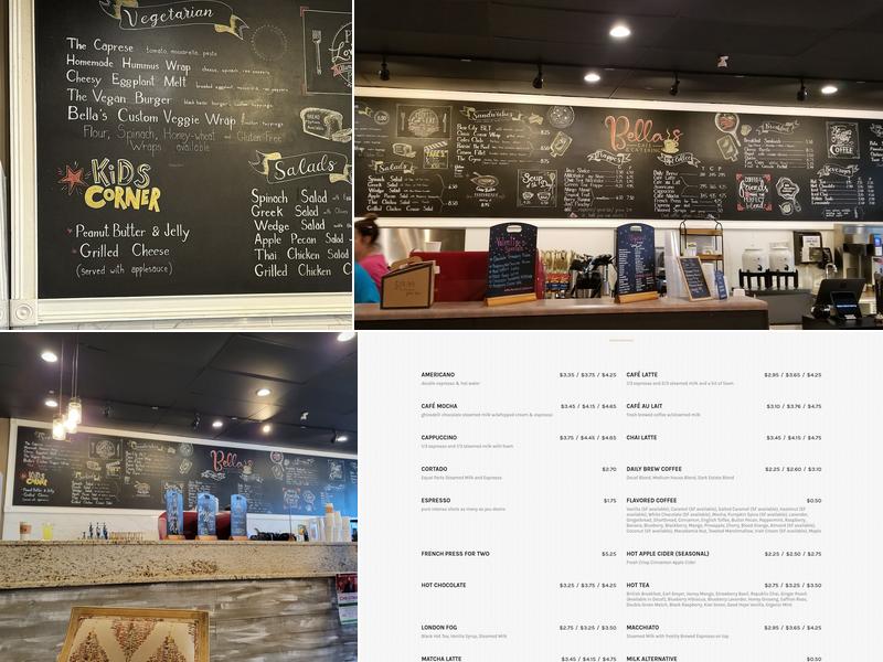 Bella's Cafe & Catering Menu
