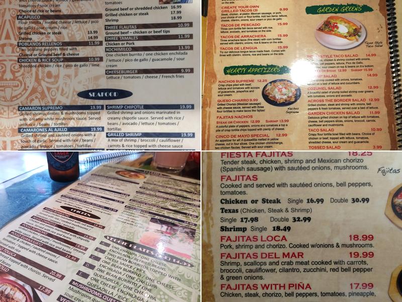 Cinco de Mayo Menu