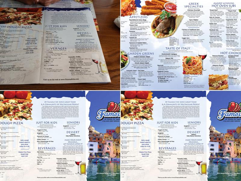 Famous Restaurant & Baking Company Menu