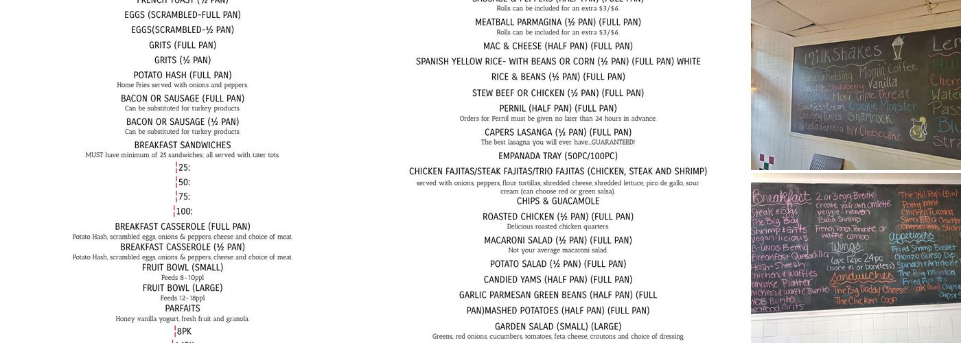 B-UNOS Menu