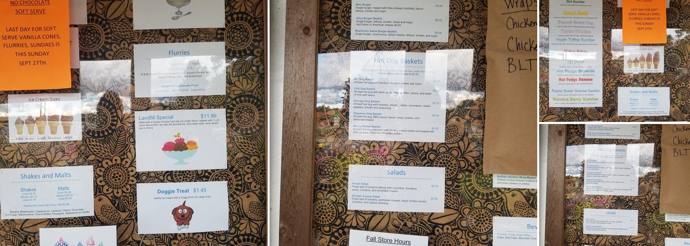 Sticks-N-Stones Menu