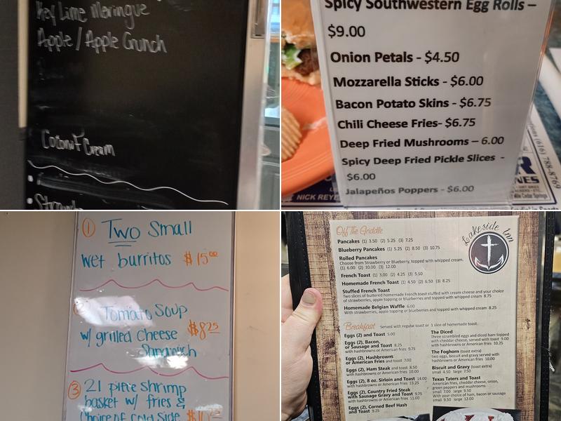 Lakeside Inn Restaurant Menu