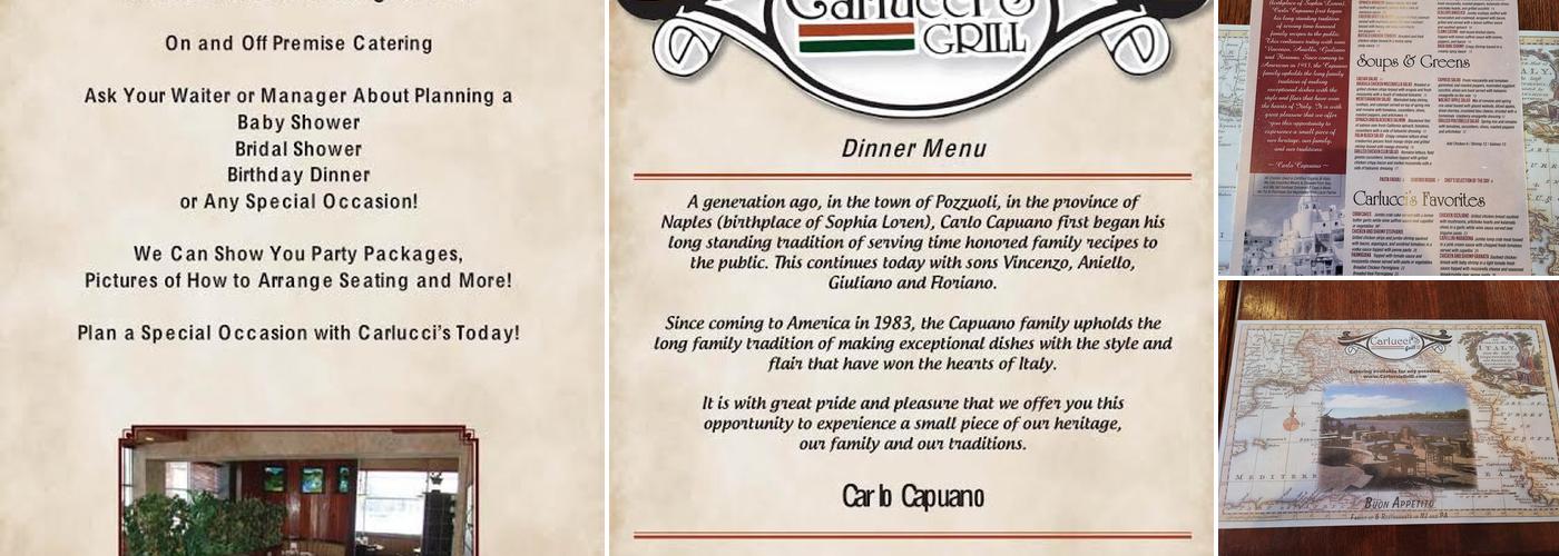 Carlucci’s Grill Menu